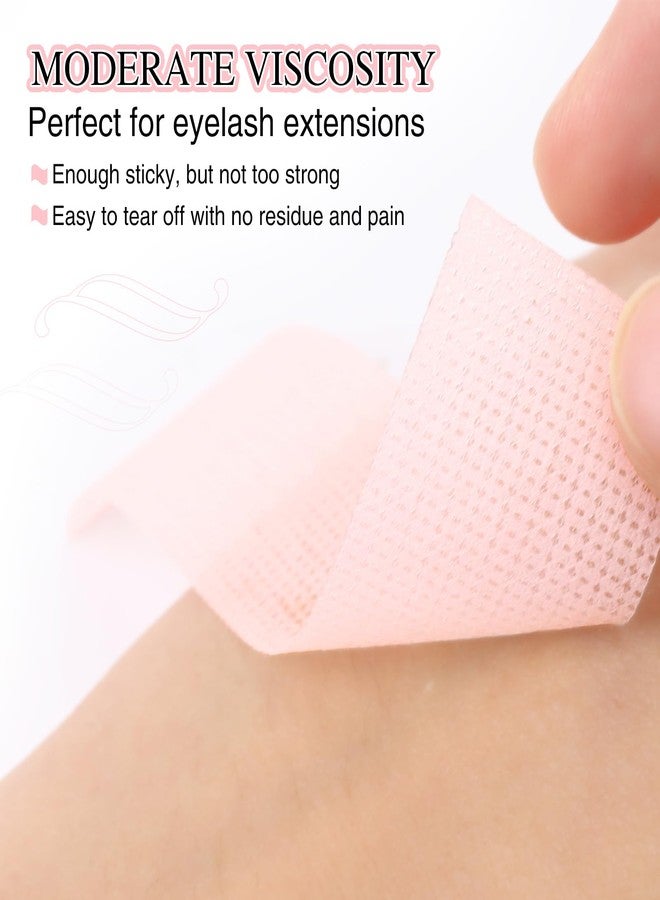 LZM Lash Tape for Eyelash Extensions,Eyelash Tape Silicone Gel Eyelash Extension Tape for Sensitive Skin Pain-Free Removal Breathable Lash Extensions Tape (1in x 4yd, 2Rolls,Pink) - Image 3